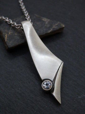 Sans prix de réserve - Pendentif Argent Quartz - Finlande, Handtassen en Accessoires