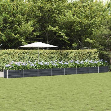 vidaXL Plantenbak Antraciet 770 x 50 x 45 cm Gegevens staal, Tuin en Terras, Verzenden, Nieuw