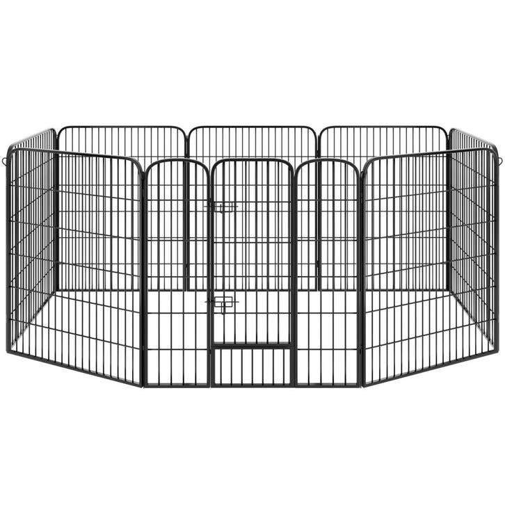 tectake Puppyren 8-hoekig - 100 cm, Animaux & Accessoires, Maisons pour chiens, Envoi