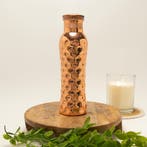 Puur Koperen Waterfles Diamond Polished - 1 liter, Ophalen of Verzenden, Nieuw