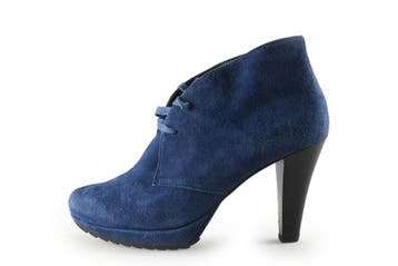 Paul Green Enkellaarzen in maat 37 Blauw, Kleding | Dames, Lage of Enkellaarzen, Paul Green, Gedragen, Verzenden