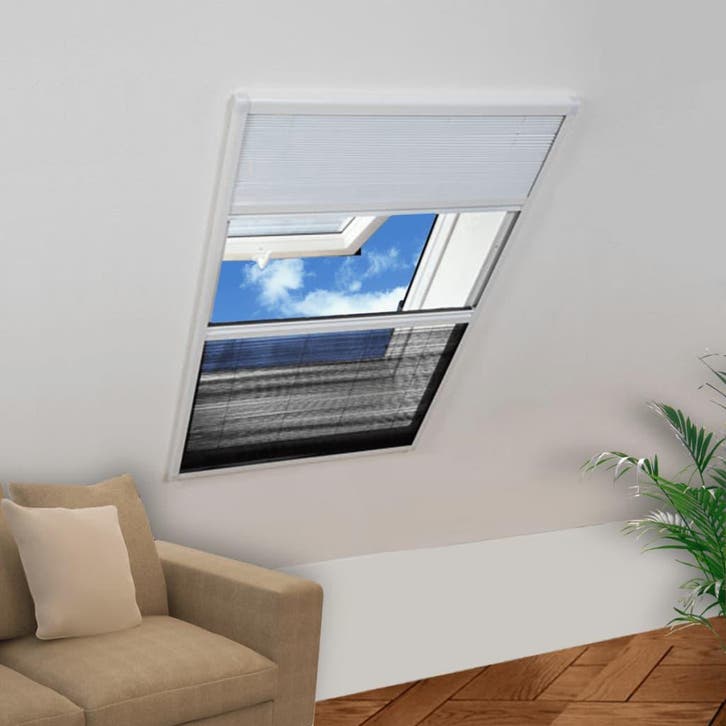 vidaXL Raamhor voor dakramen met zonnescherm plissé 160x80, Doe-het-zelf en Bouw, Deuren en Vliegenramen, Nieuw, Verzenden