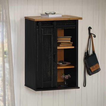 vidaXL Bovenkast HALDEN met schuifdeur 49x22,5x70 cm, Verzenden, Nieuw