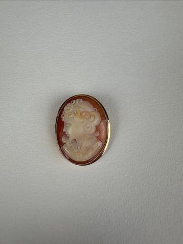 Cameo - 18 karaat Geel goud, Bijoux, Sacs & Beauté, Bijoux anciens