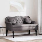 vidaXL Chesterfield Bank met kussen Grijs 120,5 x 65 x 75 cm, Huis en Inrichting, Verzenden, Nieuw