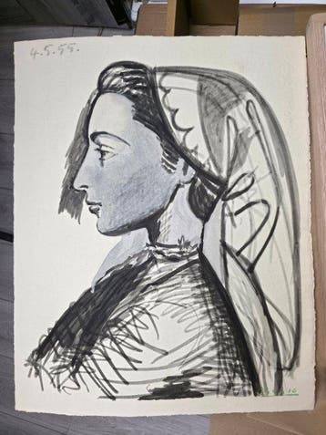 Pablo Picasso (1881-1973) - Portrait of Jacqueline in