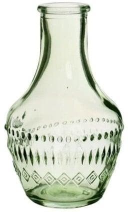 Gekleurd glazen flesje milano soft groen ø6 cm h10 per stuk