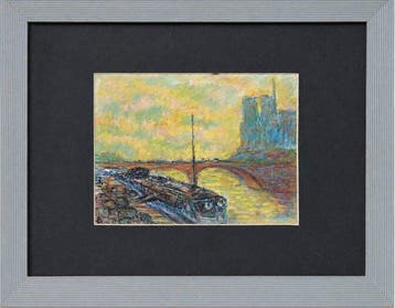 Franse school (XX) - Paris, Notre-Dame et la Seine, fin de