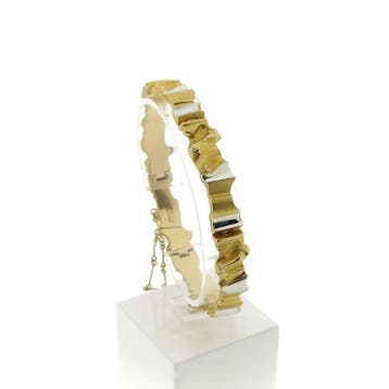Lapponia bicolor gouden Alba armband (Schakelarmband), Ophalen of Verzenden, Gebruikt, Goud, Goud