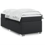 vidaXL Boxspring met matras kunstleer zwart 90x200 cm, Verzenden, Nieuw