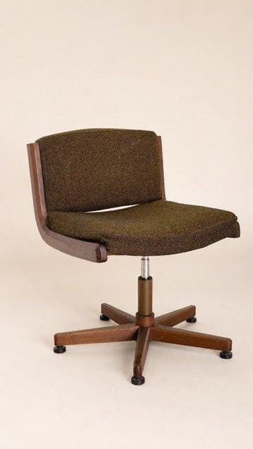 Bureaustoel (5) - Hout, Textiel - houtbewerking door een