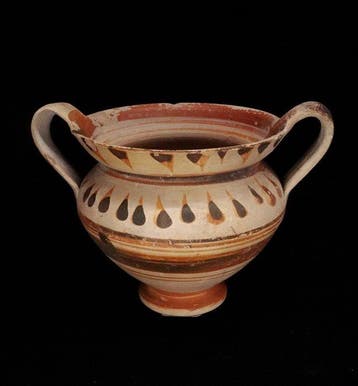 Oud-Grieks, Magna Graecia Keramiek Kantharos - 10.4 cm