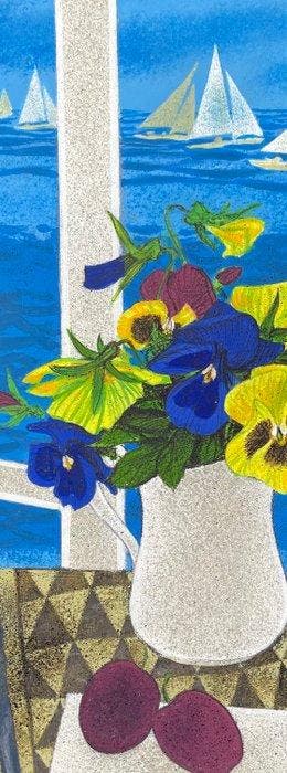 Yves Ganne (1931-2019) - Pensées au bord de mer avec, Antiek en Kunst, Kunst | Schilderijen | Klassiek
