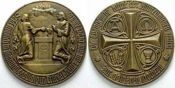 Bronzegussmedaille ohne Jahr Gelegenheitsmedaille Zur gou..., Postzegels en Munten, Verzenden