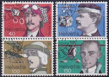 Zwitserland - 1977 - Luchtvaart - Gestempeld, Verzenden, Gestempeld