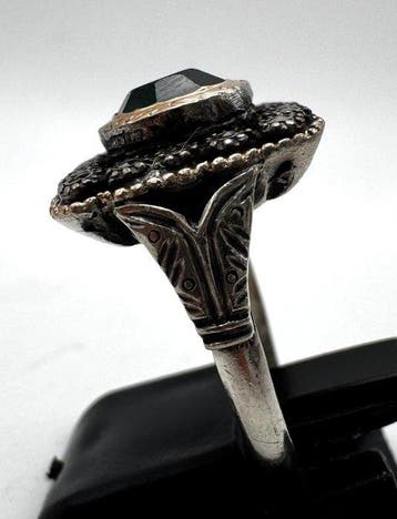 Zonder minimumprijs - Ring Zilver - Smaragd, Nieuw