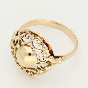 Ring - 14 karaat Geel goud, Handtassen en Accessoires, Nieuw