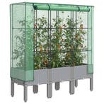 vidaXL Plantenbak verhoogd met kashoes 120x40x140 cm, Verzenden