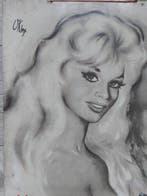 Plaque Tôle  Brigitte Bardot  Pilsania Brasserie Pélican