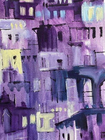 José M. 93 x 146 cm - Ciudades: Dualidad en el Tejido Urbano