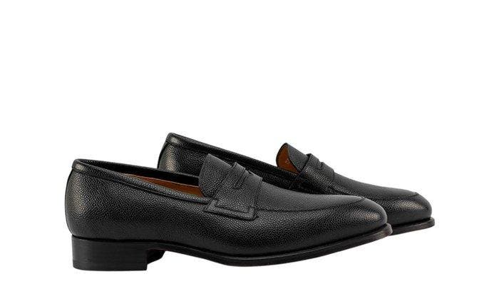 TESTONI - 8 UK - 42 IT - Penny Loafer Shoes Micro Grain Calf, Kleding | Heren, Schoenen