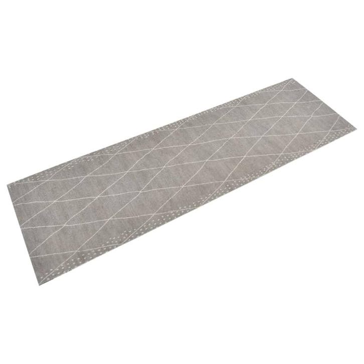 vidaXL Keukenmat wasbaar geruit 60x180 cm fluweel, Jardin & Terrasse, Paillassons, Envoi
