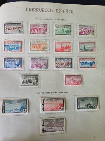 Marokko- Spanje 1951/2000 - Uitgebreide collectie in een, Gestempeld