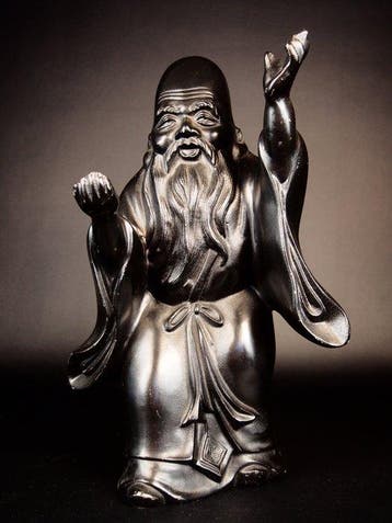 Brons - Shuun  - Figuur van Fukurokuju  Een van de