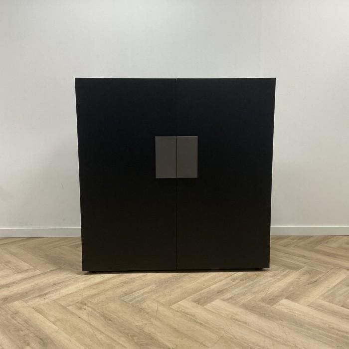 Casamilano Quadro design kast (hxbxd) 142x140x53 cm, zwart, Maison & Meubles, Armoires | Autre
