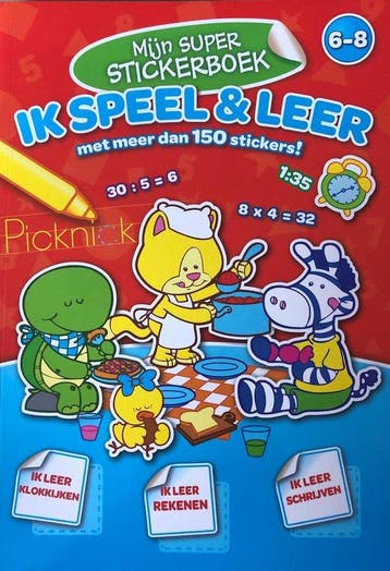 Mijn super stickerboek ik speel en leer met 150 stickers 6-8, Verzenden, Yo-Yo Books