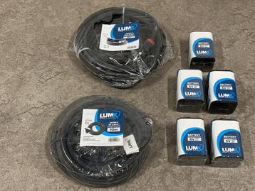 Veiling - LumX verlengkabels en 6V blokbatterijen set 7-deli, Doe-het-zelf en Bouw, Elektriciteit en Kabels, Nieuw