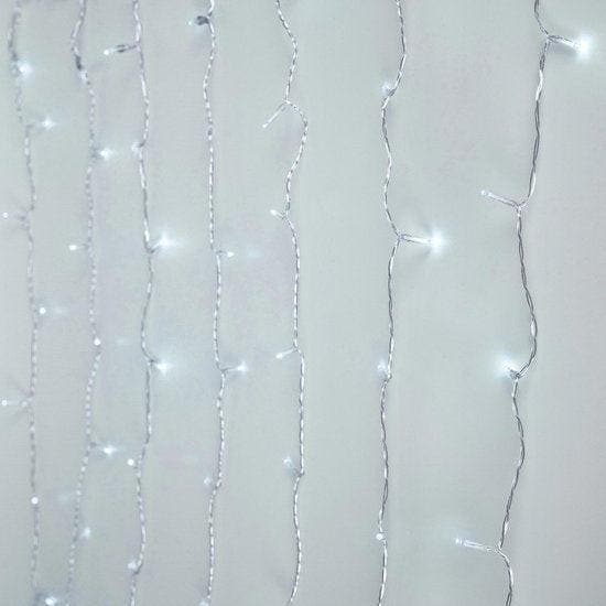 2dekans | Gordijnverlichting - 240LED - 225x150cm - koel wit, Divers, Noël, Enlèvement ou Envoi