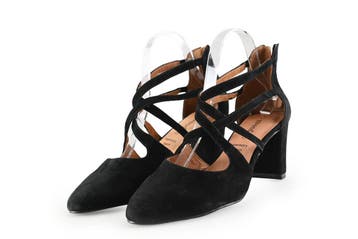 Manfield Pumps in maat 39 Zwart, Verzenden, Pumps