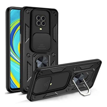 Xiaomi Redmi Note 9 Pro Max - Armor Hoesje met Kickstand en, Verzenden