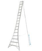 Vultur tripod ladder 480 cm met 1 poot verstelbaar, Ophalen of Verzenden, Nieuw, Ladder, 4 meter of meer