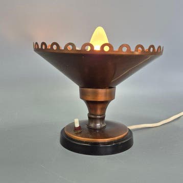 Lamp - Koper - Vintage Graeco koperen tafellamp – klassiek