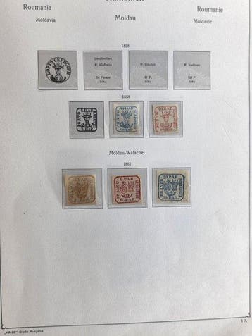 Roumanie 1858/1945 - Collection dans un album Kabe