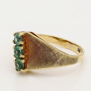 Ring - 14 karaat Geel goud - 0.36ct. tw.