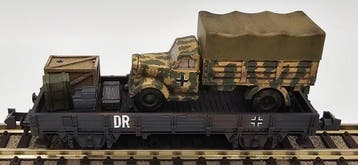 Minitrix N - Modeltrein goederenwagon (1) - Handafgewerkt, Nieuw