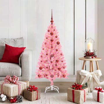 vidaXL Kerstboom Roze 120 cm PVC, Verzenden, Nieuw