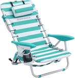 Strandstoel met afneembare hoofdsteun, draagbare klapstoel,, Tuin en Terras, Verzenden, Nieuw