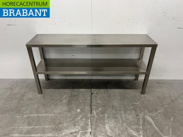 RVS Dubbele Etagère Brug 140 x 35 x 70 cm Horeca, Ophalen of Verzenden, Nieuw in verpakking