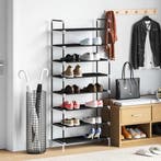 vidaXL Schoenenrek met 8 schappen metaal en ongeweven stof, Huis en Inrichting, Verzenden, Nieuw