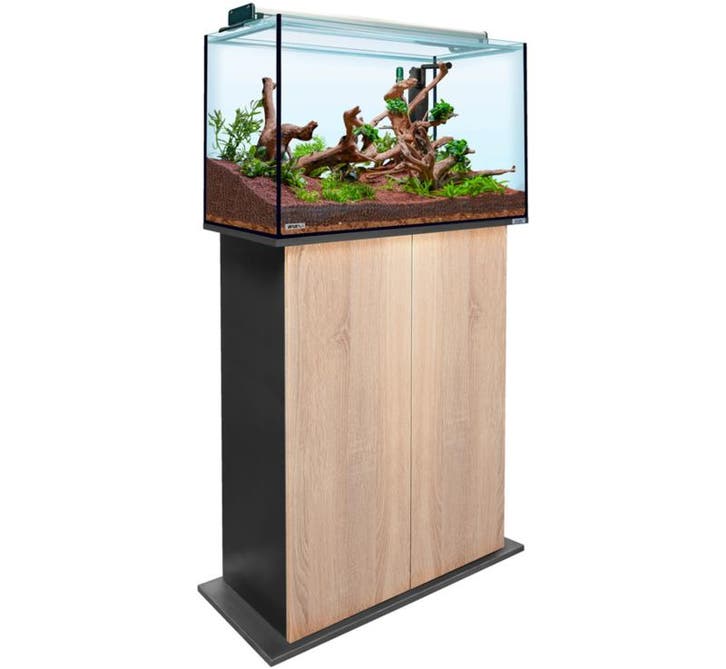 Aquatank 82x40x50cm aquarium + meubel sonoma oak, Dieren en Toebehoren, Vissen | Aquaria en Toebehoren, Leeg aquarium, Nieuw, Ophalen of Verzenden