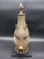 Hoofd luipaard koninklijke Oba - Yoruba - Nigeria (Zonder