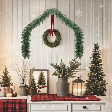 vidaXL Kerstslinger 5 m PVC, Verzenden, Nieuw