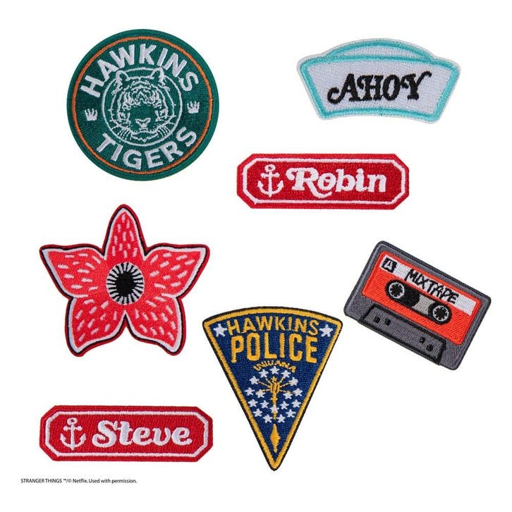 Stranger Things Patches (7x), Verzamelen, Film en Tv, Nieuw, Ophalen of Verzenden