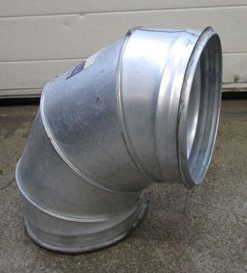 Afzuigkap bocht ø20cm, 90 graden