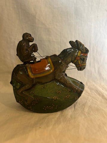 TippCo - Blikken speelgoed - Tippco aap op ezel - 1930-1940