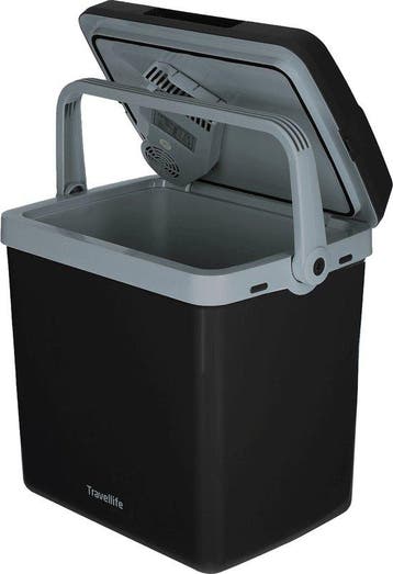 Koelbox Thermo Elektrische Koelbox Antraciet - 25L - AC/D..., Caravans en Kamperen, Verzenden, Nieuw